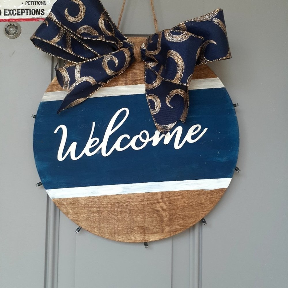 Door sign welcome